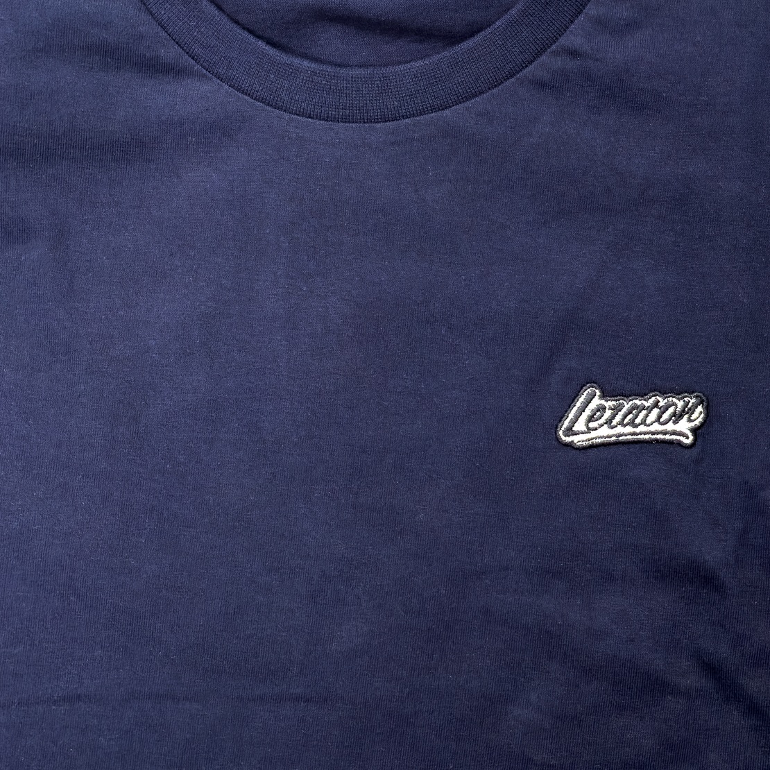 LERATON | WEAR | Футболка оверсайз с вышивкой тёмно-синяя, размер XXL | превью 2