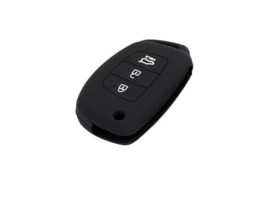 Чехол Силикон | Hyundai  HYN-01 3 кнопки | Силиконовый чехол для выкидного ключа ХУНДАЙ 3 кнопки | превью 1