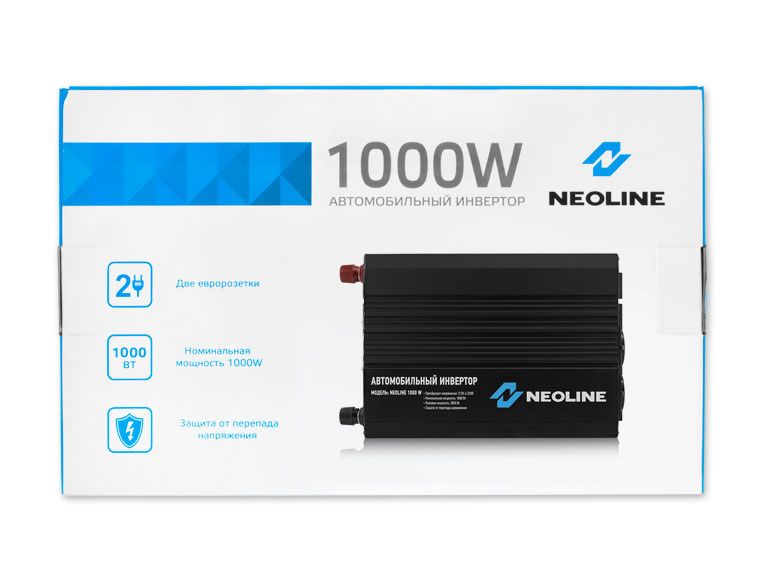 Neoline | 1000W | Преобразователь напряжения 12V-220V, 1000Вт (Пик 2000Вт), порт USB | превью 3