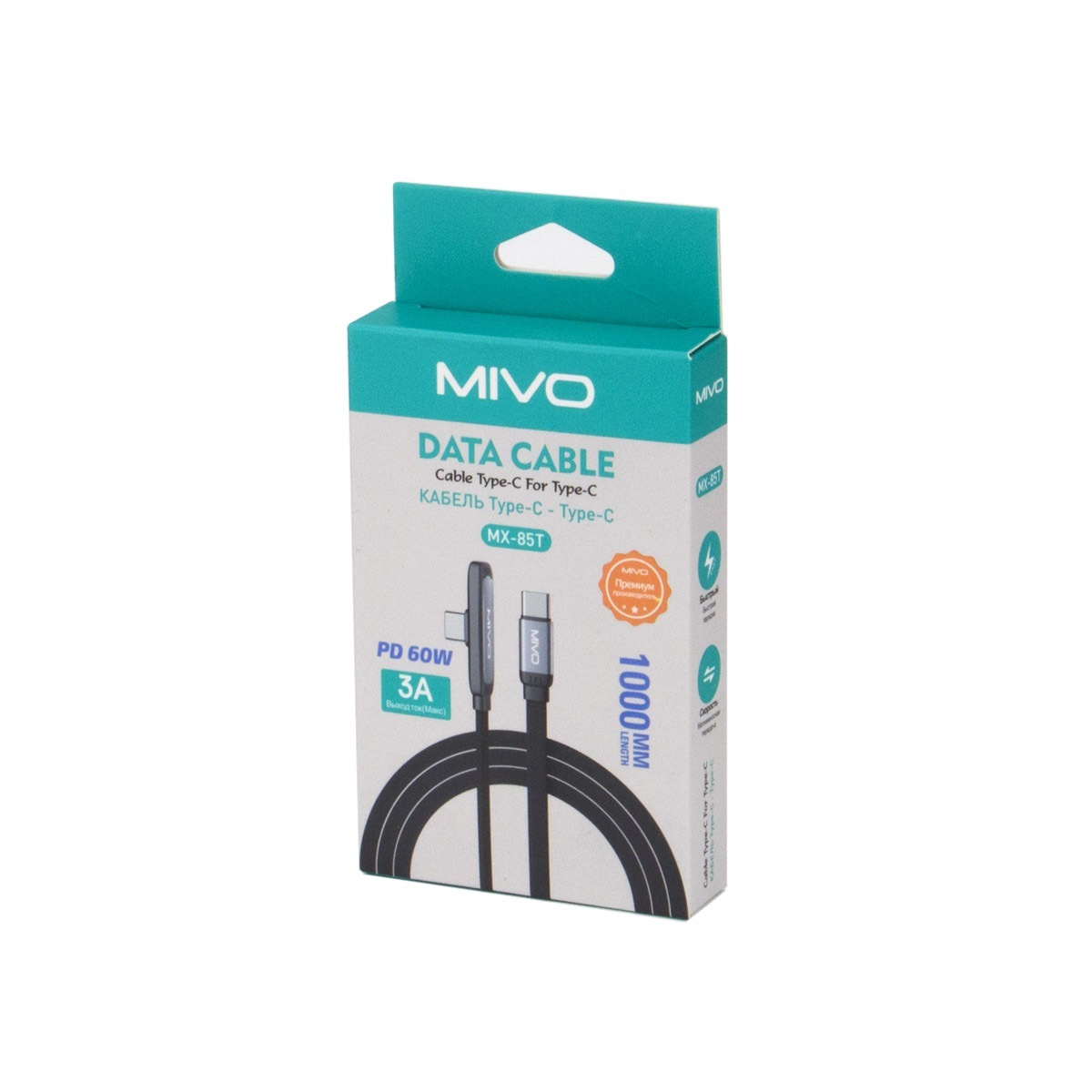 Mivo | MX-85T | Кабель Type-C - USB 2.4 А  1 м | превью 2