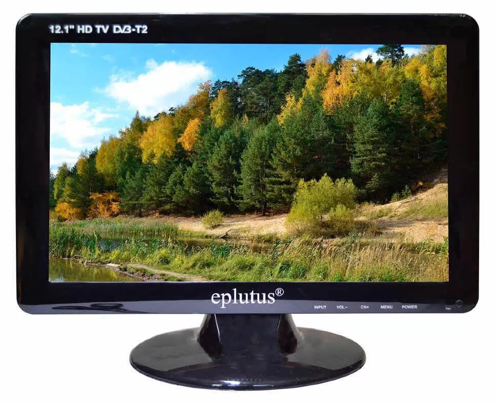 Eplutus | EP-122T Black  |  12" встроенный DVB-T2, USB, внутренний аккумулятор  | превью 1