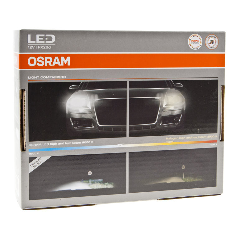 OSRAM | 64210DWSPK | H7 27W, 6000K, 12V комплект 2 шт. | 5