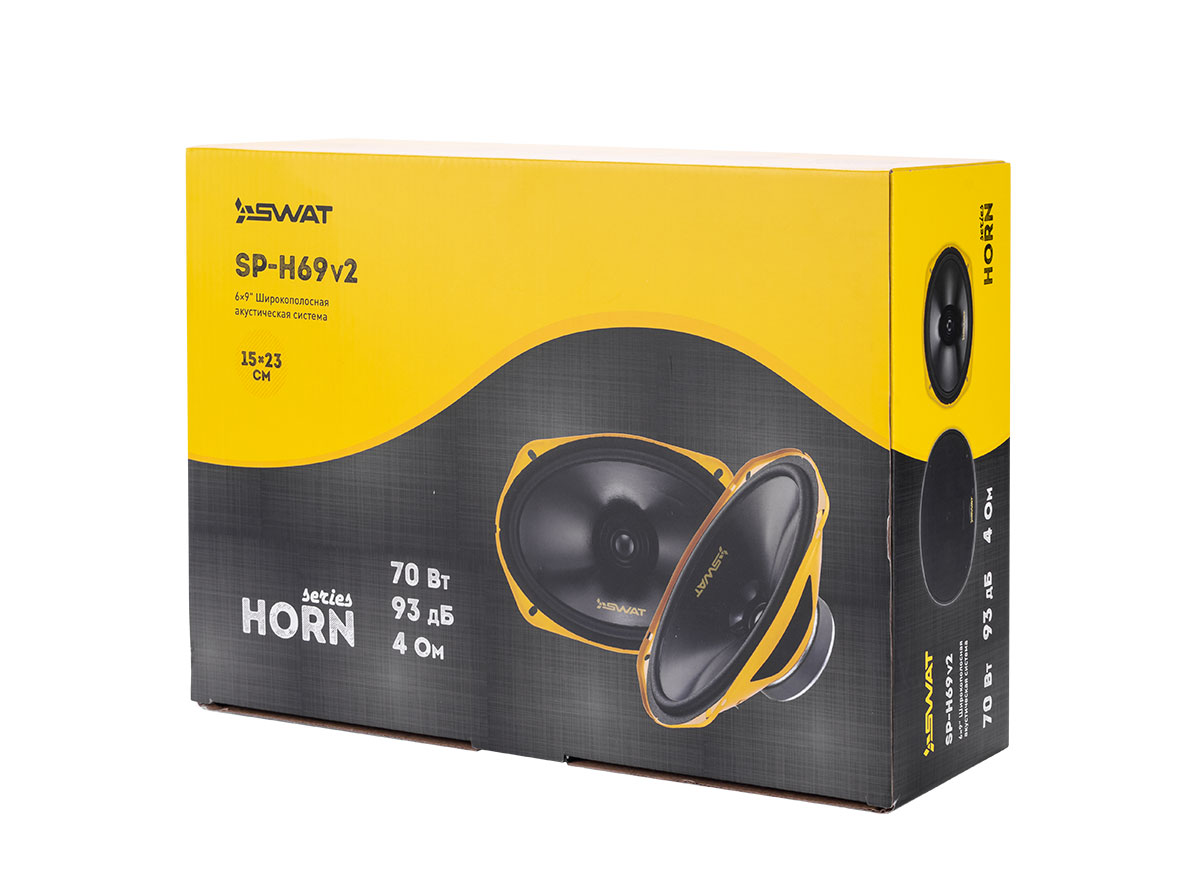 Swat | SP-H69v2 | широкополосная, 6"х9", 70/280 Вт, сетки | 6