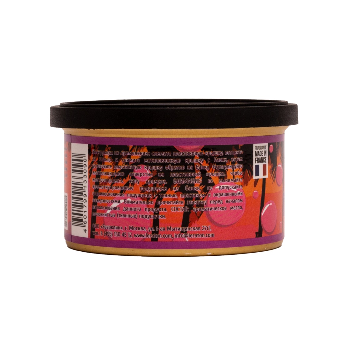 LERATON | Miami | Ароматизатор для автомобиля в банке (Bubble Gum/Жвачка) | превью 3