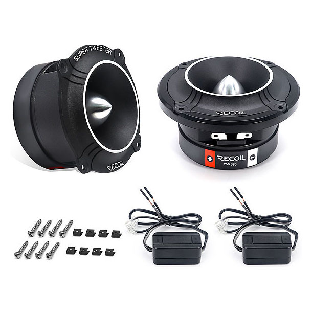 Recoil | TW380 PRO | рупоры, мм, Ом, Гц, RMS/Peak -W | 1