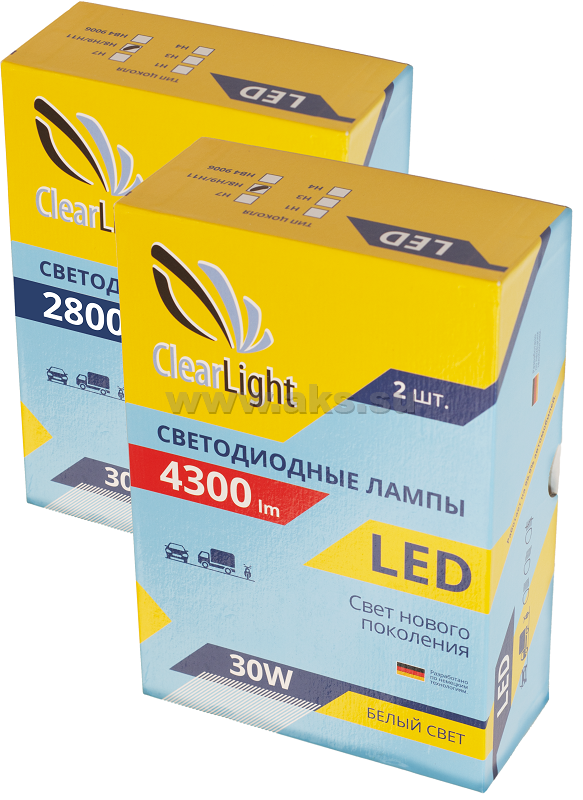 Clearlight | LED H3 | Лампа LED H3 2800 Lm (2 шт.) 12 в. | превью 1
