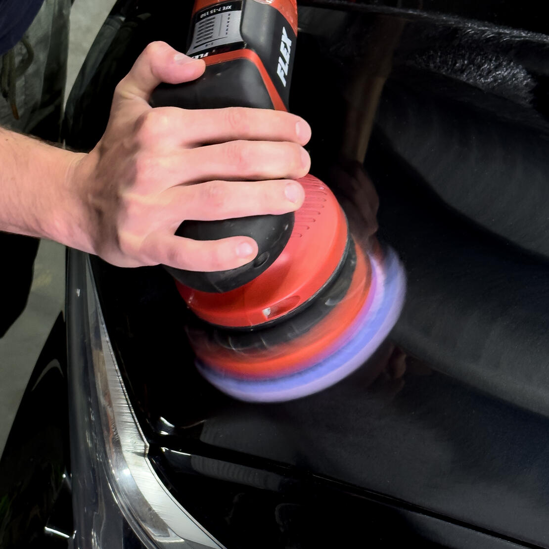 LERATON | WVF130 | Гибридный меховой круг на поролоне LERATON 130мм WVF130 | превью 3