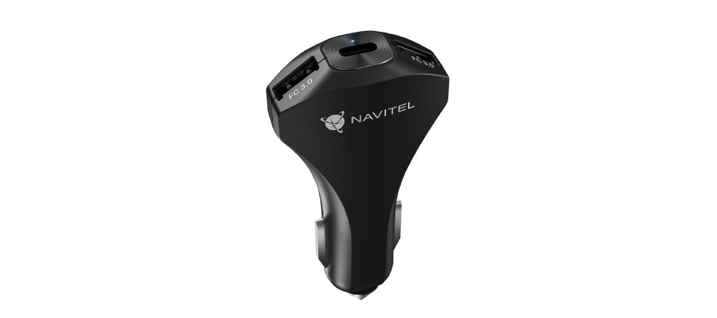 NAVITEL | USP45 SLIM| Разветвитель прикуривателя Type-A, Typa-C 12В/24В Быстрая зарядка 3А | превью 1