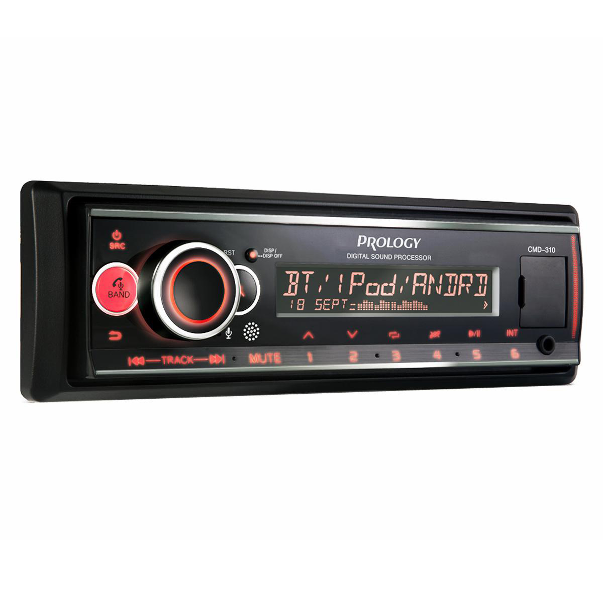 Prology | CMD-310 | 55x4, ПРОЦЕССОР DSP, USB/SD/MP3, FLAC,  6 RCA, Bluetooth® | превью 1