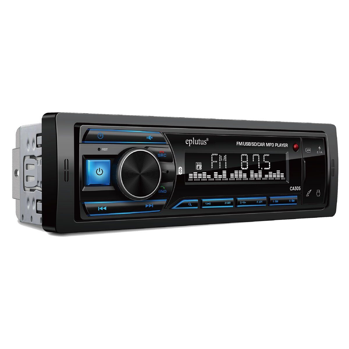Eplutus | CA305 | 45 Вт х 4. BT/USB/FM/AUX Поддержка Micro SD, Красная подсветка кнопок, Пульт ДУ | 1
