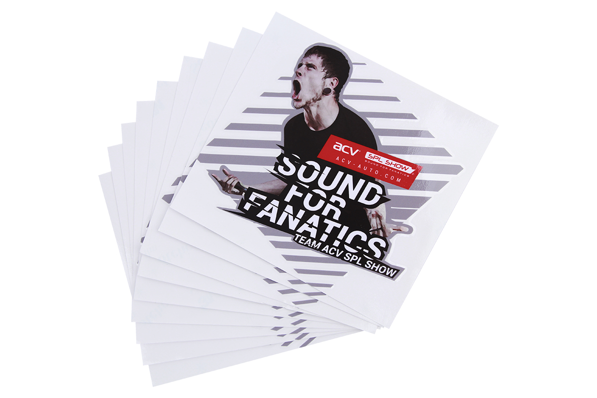 ACV | Наклейка "Sound for Fanatics" |  размер 135x135 мм | превью 1