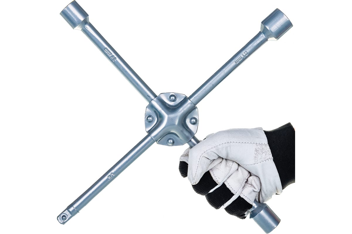 DolleX | KBX-113 | Ключ баллонный крестовой 17х19х21х1/2' усиленный| превью 2