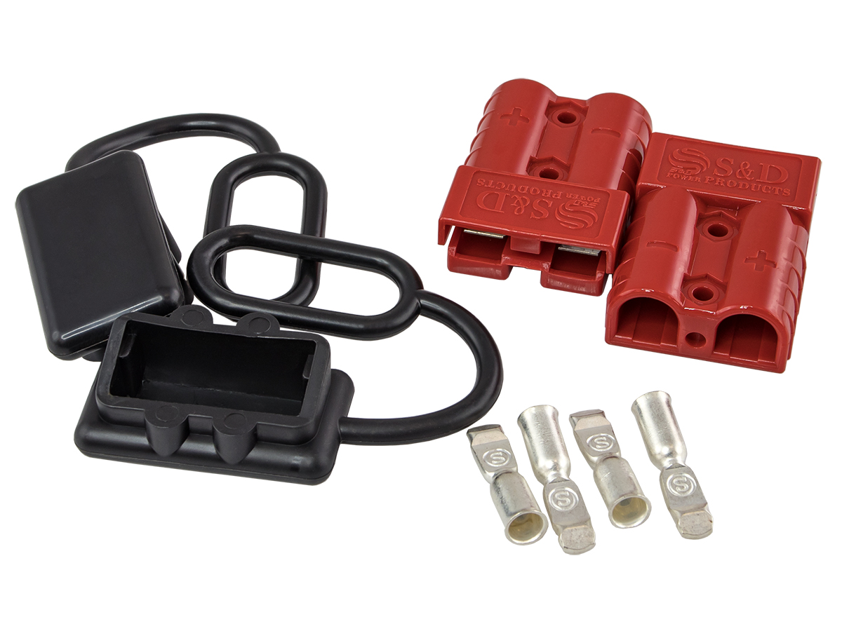 AurA | BTP-QD6R | Разъем быстрого подключения, 6AWG, 50A, влагозащищенный, красный | превью 1