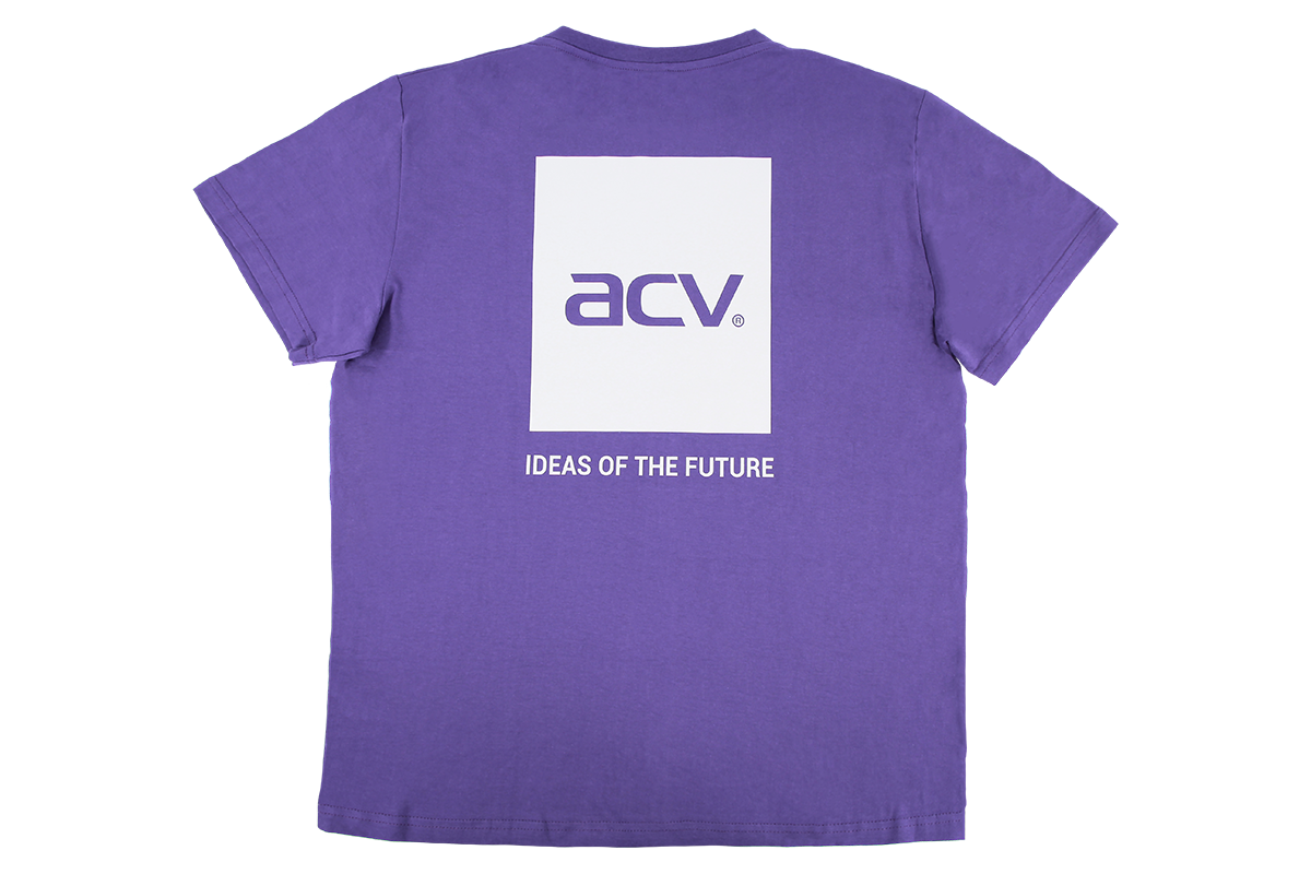 ACV | Футболка |  Фиолетовая белый логотип | XL | превью 2