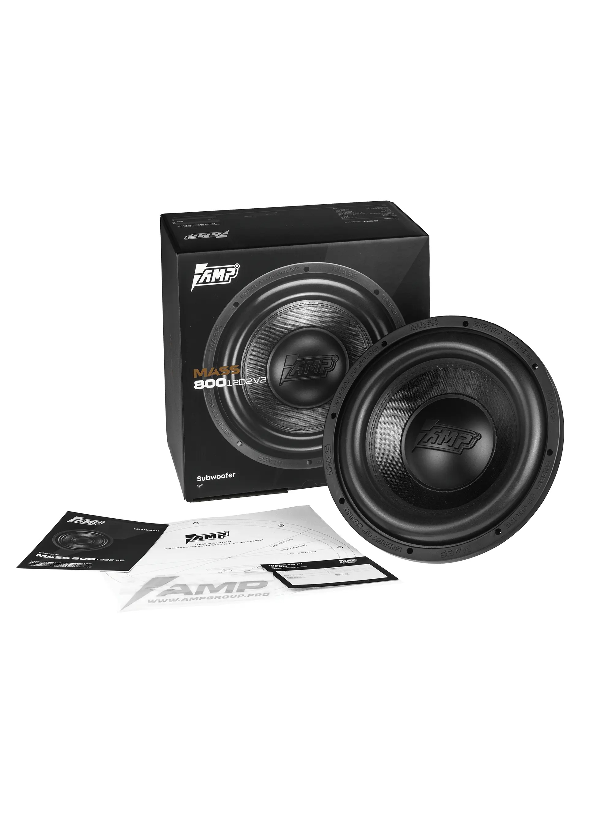 AMP | MASS 800 12D2 V2 |  2+2 Ом, 800W RMS 1600W Max | 6
