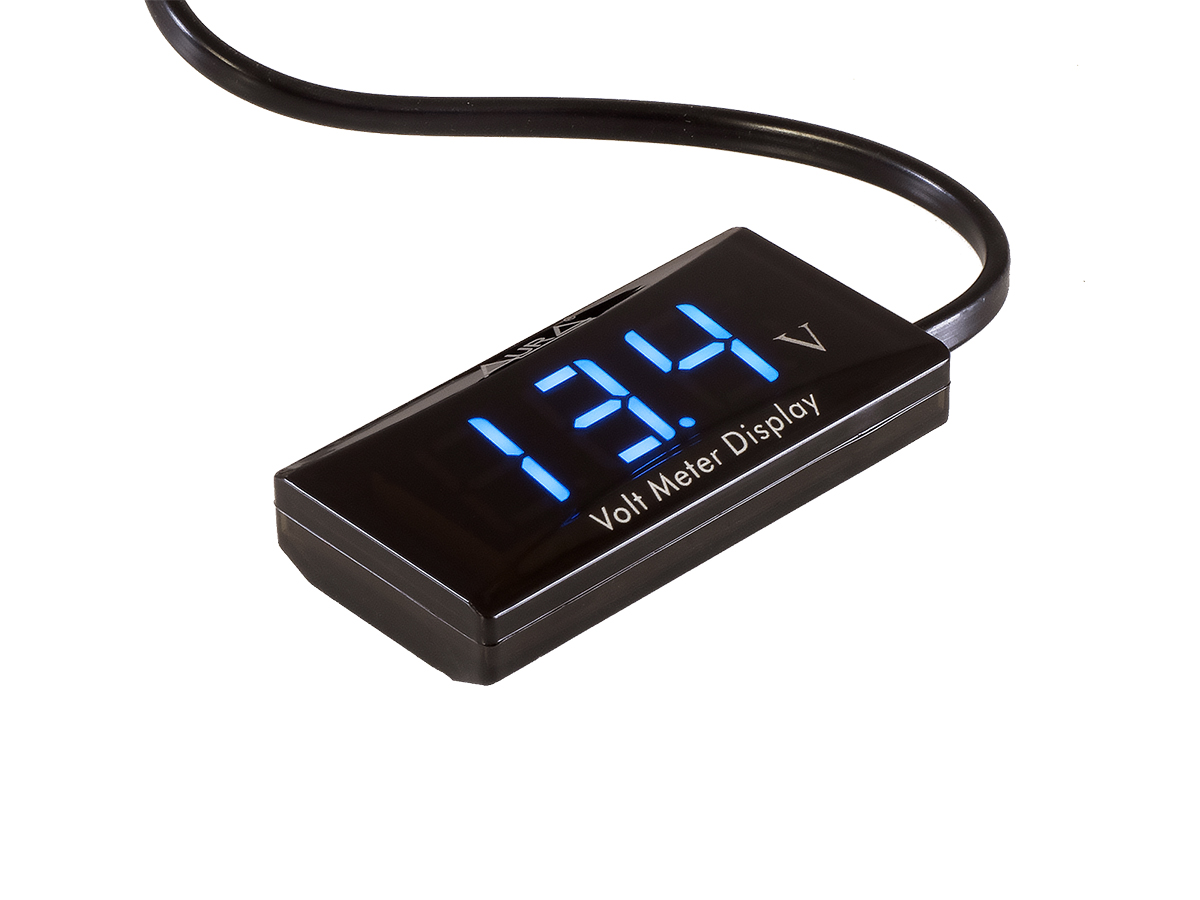 AurA | ZWE-V25B | Вольтметр цифровой, 9-18V, 3 сегмента, синий | превью 1