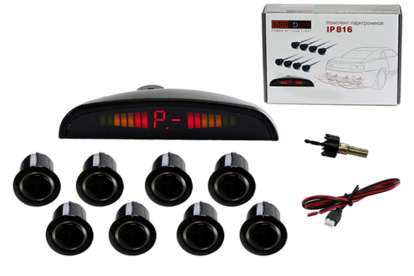 Interpower | IP 816 Black | 8 датчиков  Диаметр датчика - 19мм, Дист. обнаруж - 0,3-2 м | превью 3