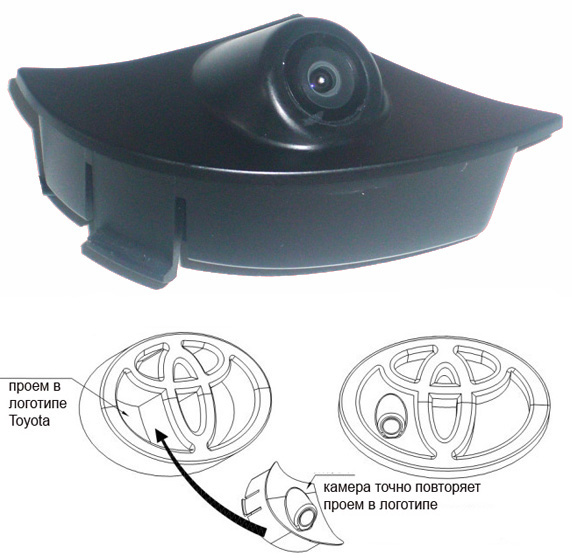 Camera | Toyota Incar VDC-TF | Toyota передняя камера   0,2LUX, PAL/NTSC,170гр | превью 2