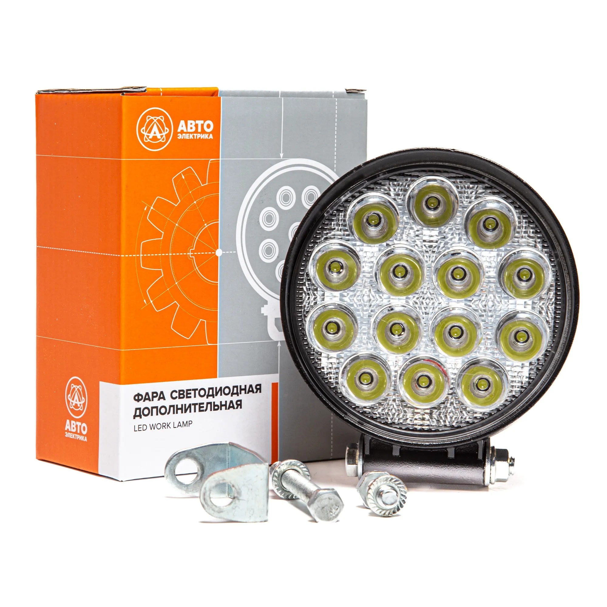 Автоэлектрика| AE42R-14LED-55HC |Фара светодиодная,круглая,14Диод,115*55*142,,42Вт,10-30V,1шт | 5