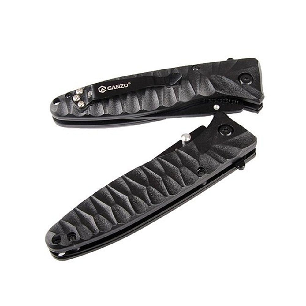 GANZO | Нож Ganzo G620B-2 | черный, замок:линейный (Liner Lock), клинок:88мм, масса:110гр. | превью 3