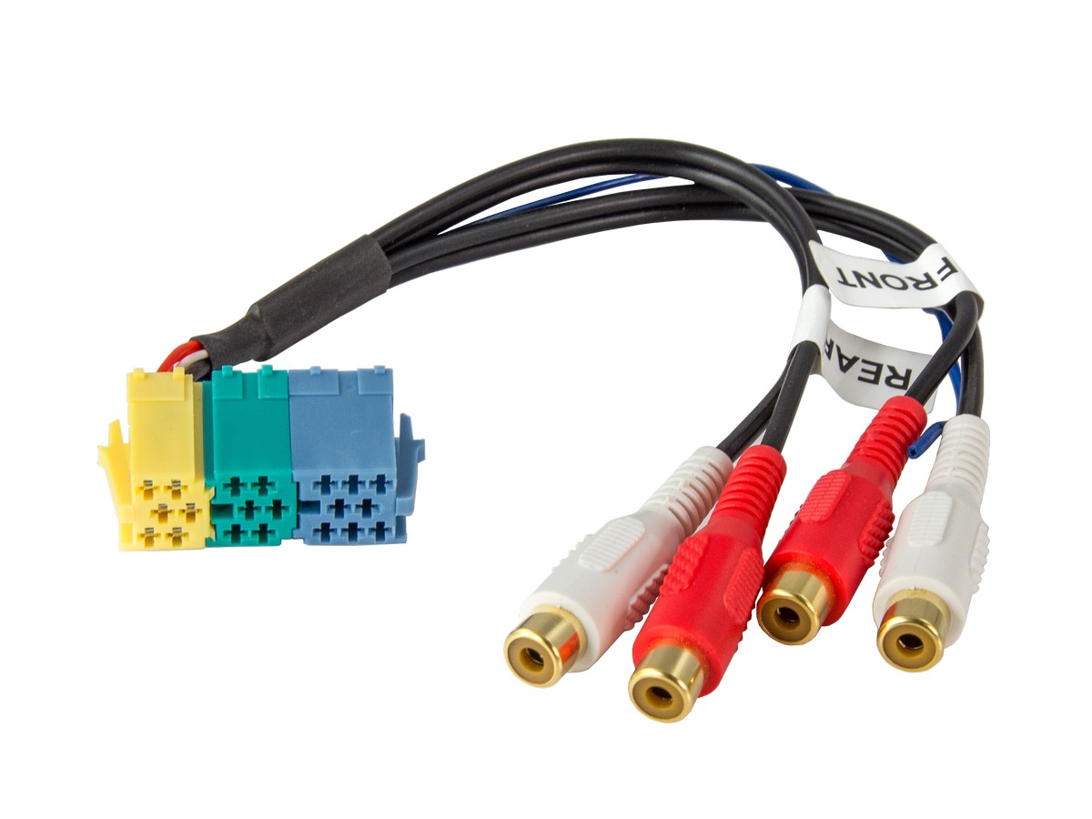 AurA | AWZ-2022 | Адаптер MiniISO -> 4RCA (аналог Intro ISO-003)| 1