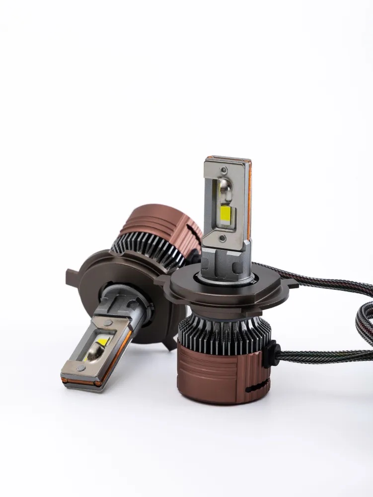 AOZOOM | P12 H4 |  с вентилятором , 5500K , 12V, 75 Вт, 6000 Lm  комплект 2 шт. | превью 1