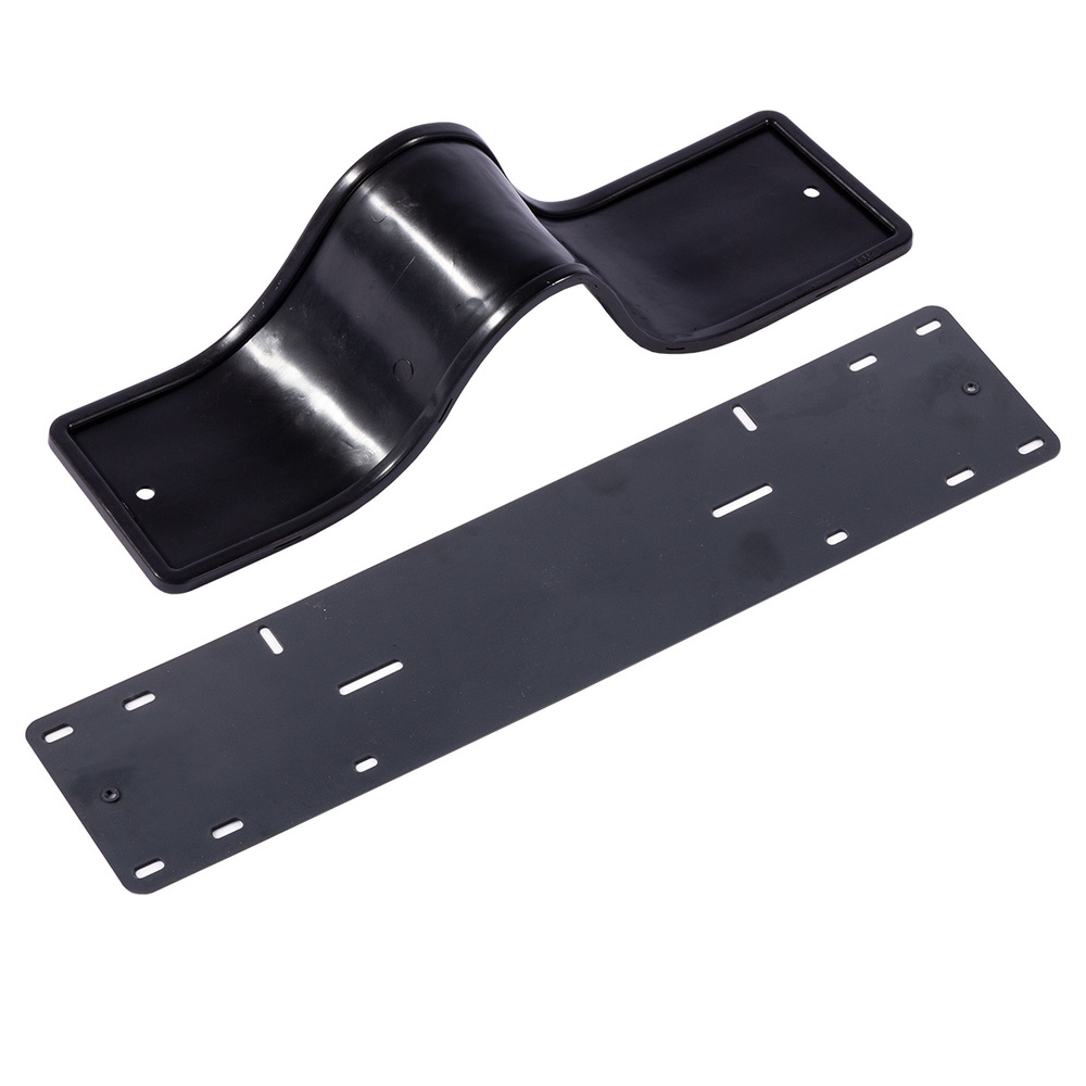 DolleX | SPL-67 | Рамка номерного знака силиконовая с адаптером, черная| 1