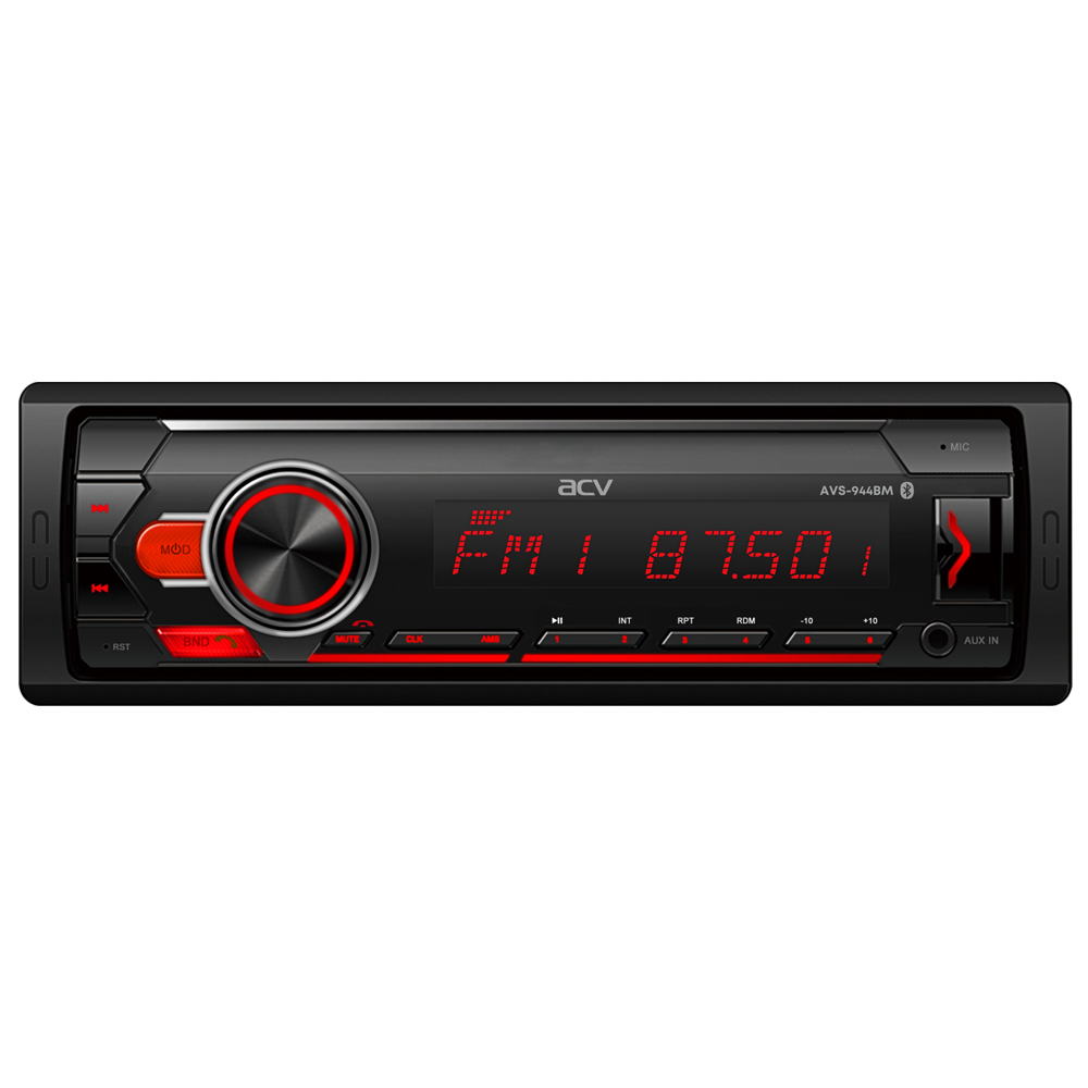 ACV | AVS-944BM |  24V!/мультицвет/BT/USB/SD/FM/AUX/MP3/4*45/фикс.панель | превью 1