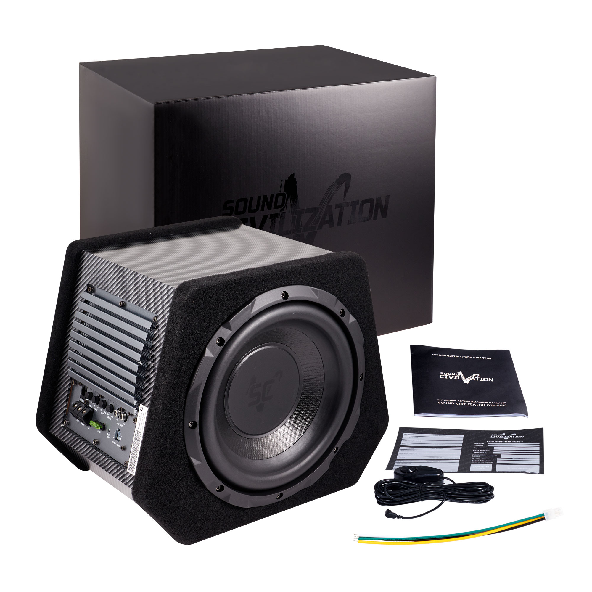 KICX | Sound Civilization Q250BPA | 25см. актив.корпус. 15.2л. 350Вт RMS | 5