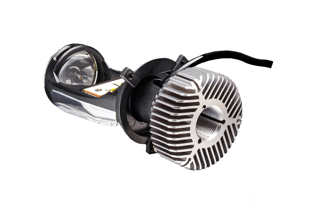 Clearlight  | Линза Bi-LED H4 MINI радиатор 2 шт  | Ближний 6000 LM,Дальний 8000 LM | превью 2